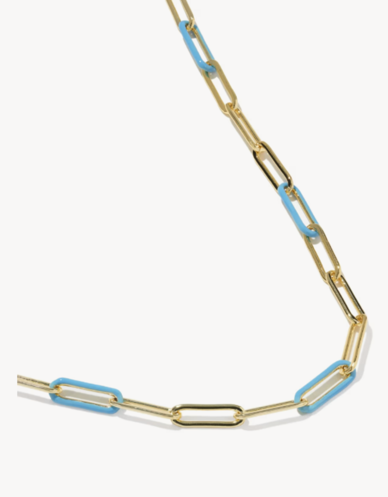 KENDRA SCOTT Courtney Enamel Link Necklace in Gold