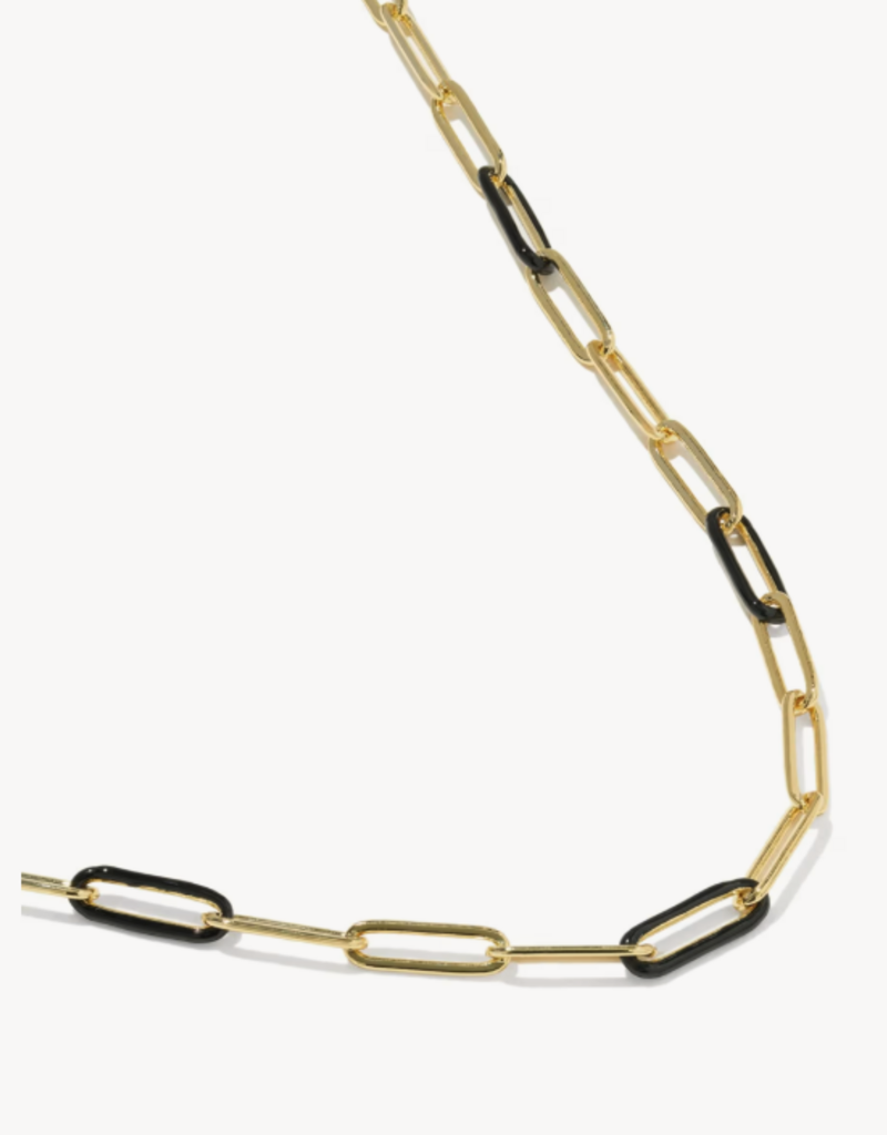 KENDRA SCOTT Courtney Enamel Link Necklace in Gold