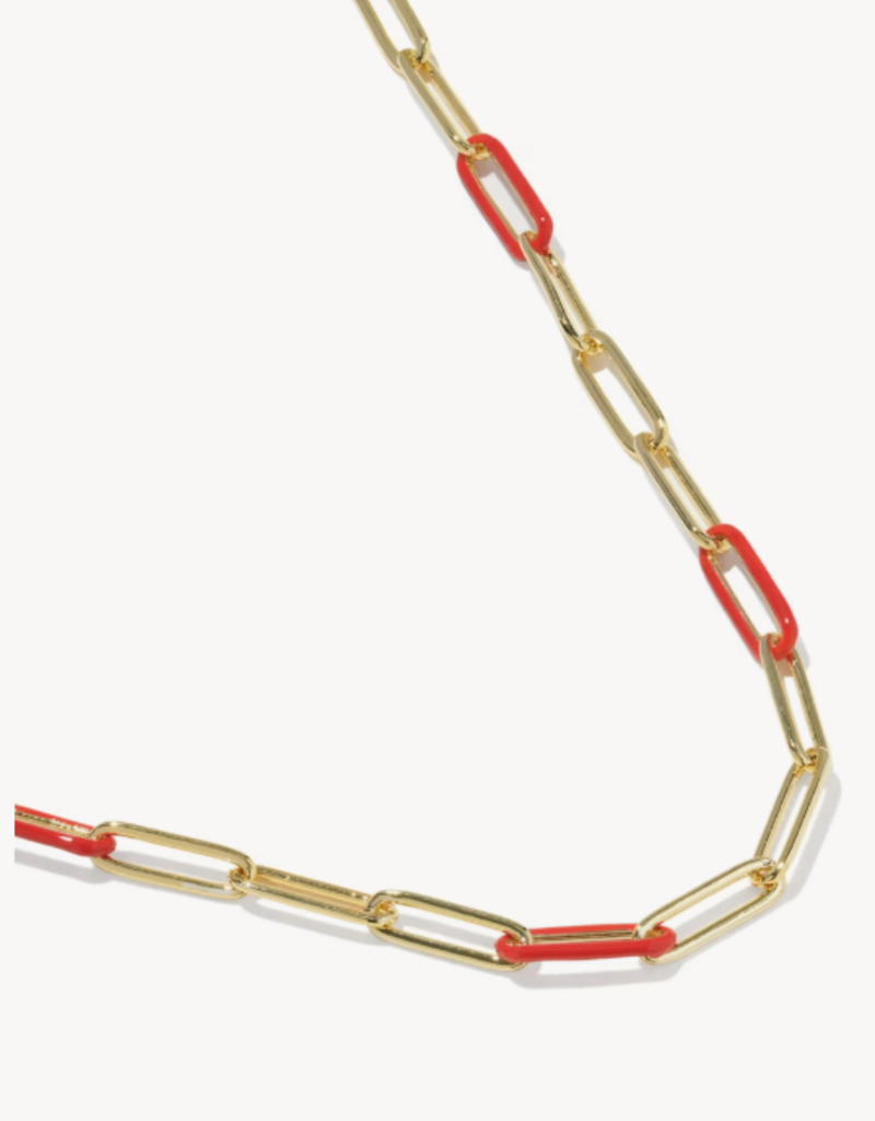 KENDRA SCOTT Courtney Enamel Link Necklace in Gold