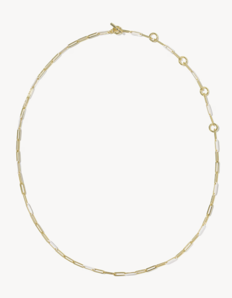 KENDRA SCOTT Courtney Enamel Link Necklace in Gold