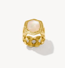 KENDRA SCOTT Tiger Stripe Daphne Cocktail Ring in Gold