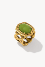 KENDRA SCOTT Tiger Stripe Daphne Cocktail Ring in Gold