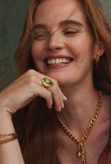 KENDRA SCOTT Tiger Stripe Daphne Cocktail Ring in Gold
