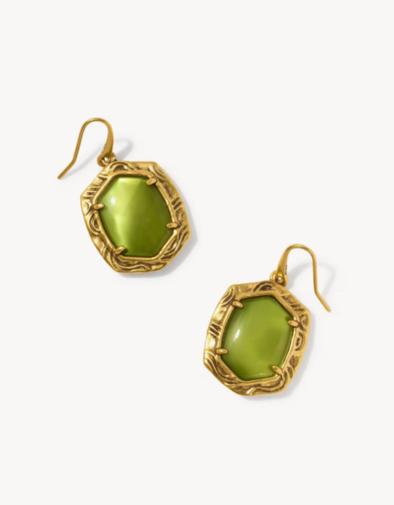 KENDRA SCOTT Tiger Stripe Daphne Drop Earrings in Gold