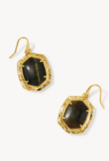 KENDRA SCOTT Tiger Stripe Daphne Drop Earrings in Gold
