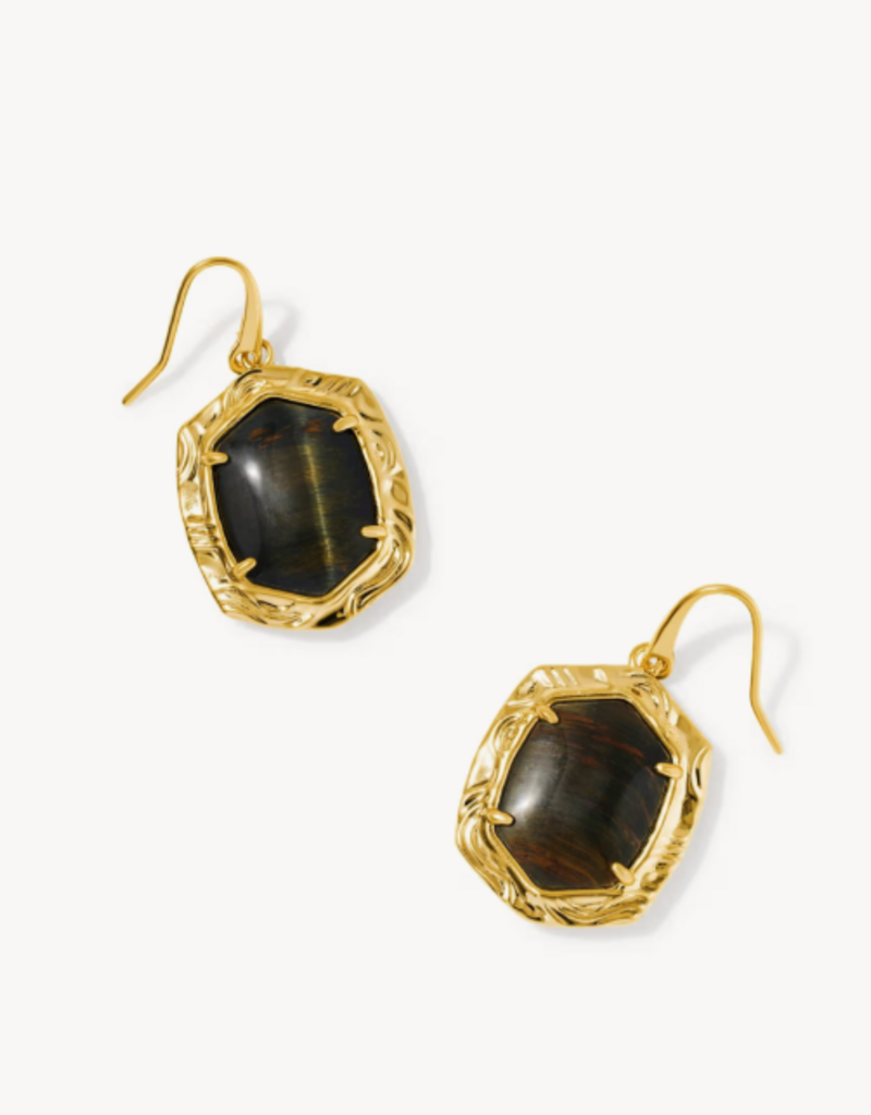 KENDRA SCOTT Tiger Stripe Daphne Drop Earrings in Gold