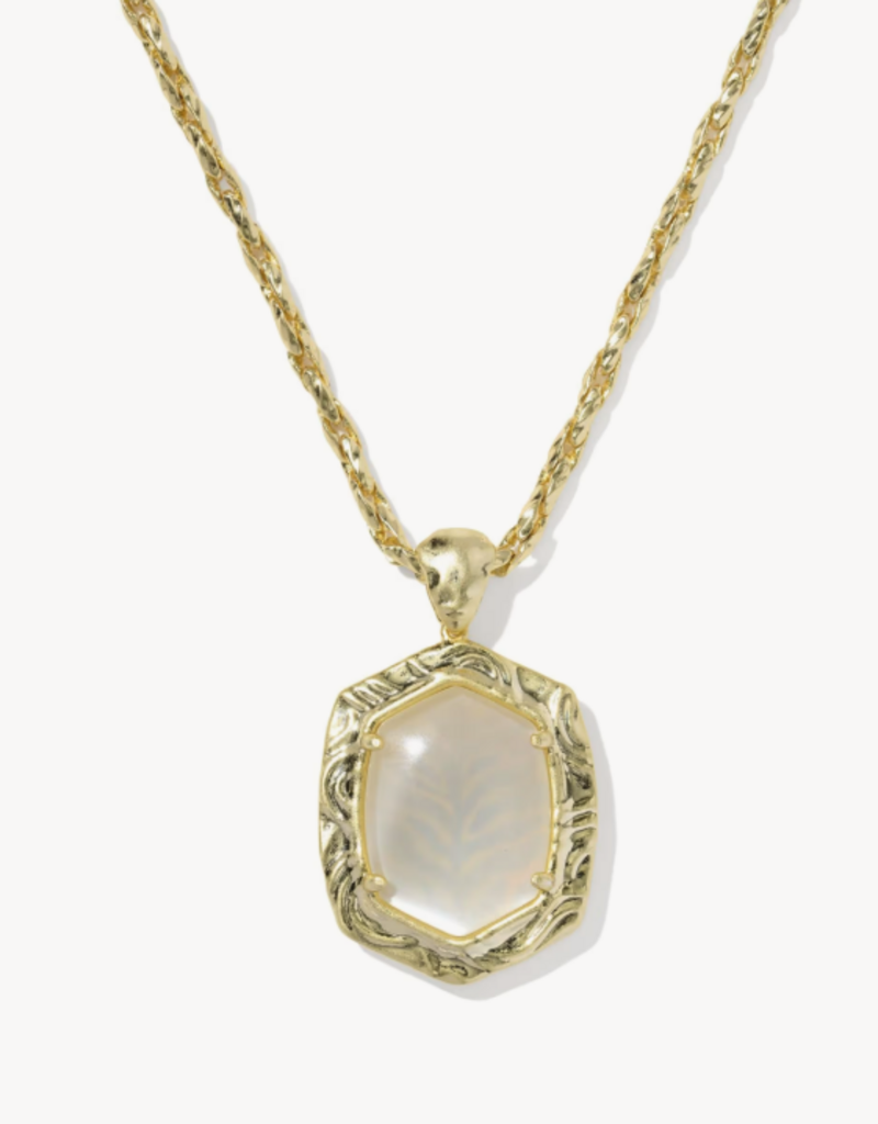 KENDRA SCOTT Tiger Stripe Daphne Long Necklace in Gold