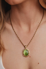 KENDRA SCOTT Tiger Stripe Daphne Long Necklace in Gold