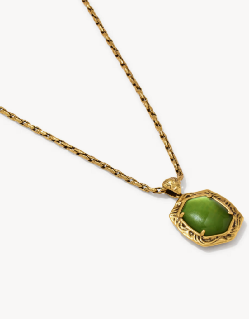 KENDRA SCOTT Tiger Stripe Daphne Long Necklace in Gold