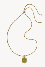 KENDRA SCOTT Tiger Stripe Daphne Long Necklace in Gold