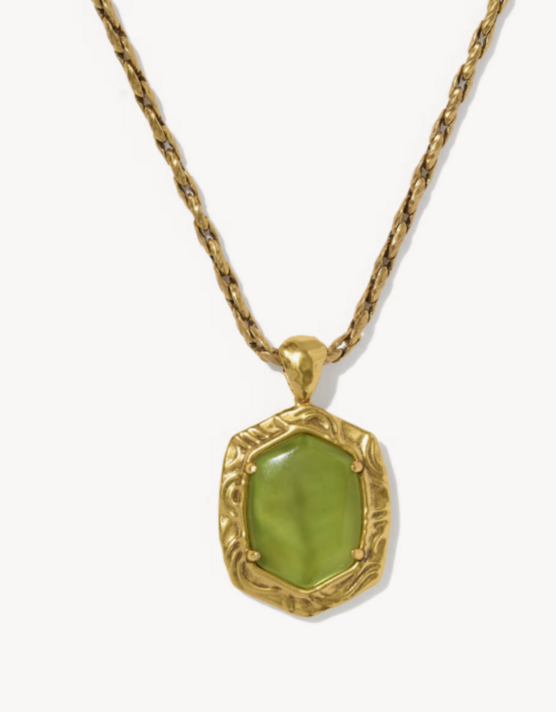 KENDRA SCOTT Tiger Stripe Daphne Long Necklace in Gold
