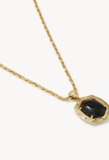 KENDRA SCOTT Tiger Stripe Daphne Long Necklace in Gold