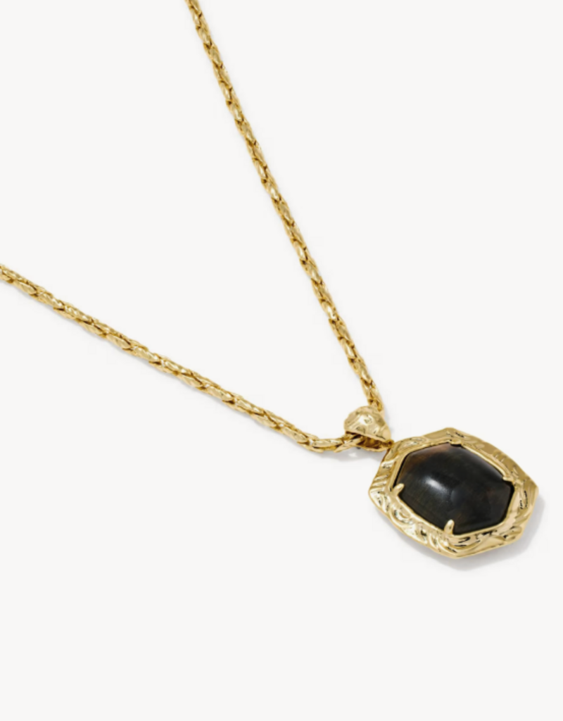 KENDRA SCOTT Tiger Stripe Daphne Long Necklace in Gold