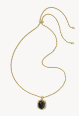 KENDRA SCOTT Tiger Stripe Daphne Long Necklace in Gold