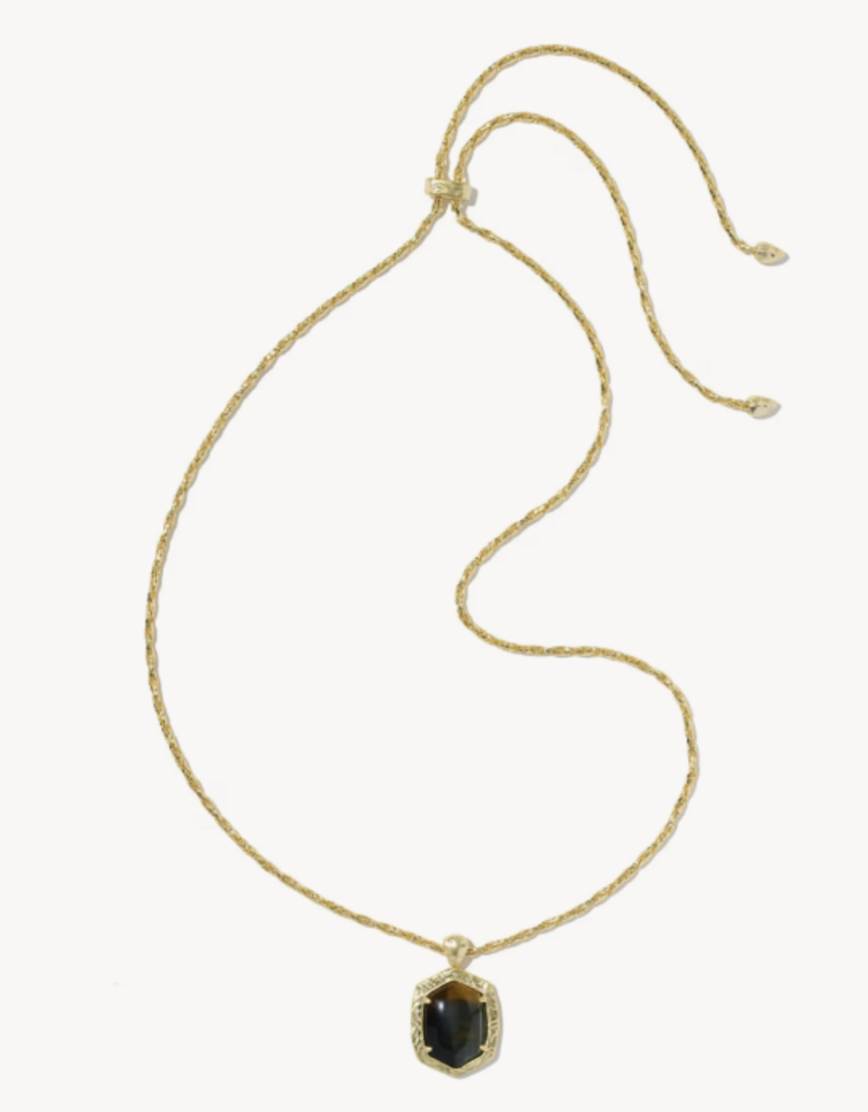 KENDRA SCOTT Tiger Stripe Daphne Long Necklace in Gold