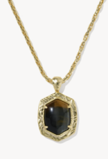 KENDRA SCOTT Tiger Stripe Daphne Long Necklace in Gold
