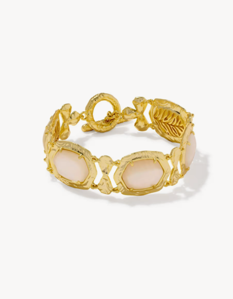 KENDRA SCOTT Tiger Stripe Daphne Statement Bracelet in Gold