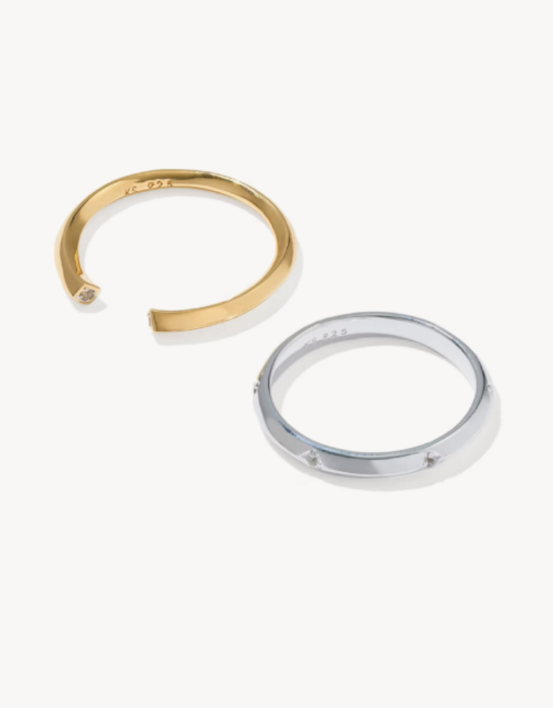 KENDRA SCOTT Alani Ring Set in Mixed Metals