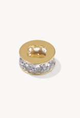 KENDRA SCOTT Pave Spacer Charm in White Topaz
