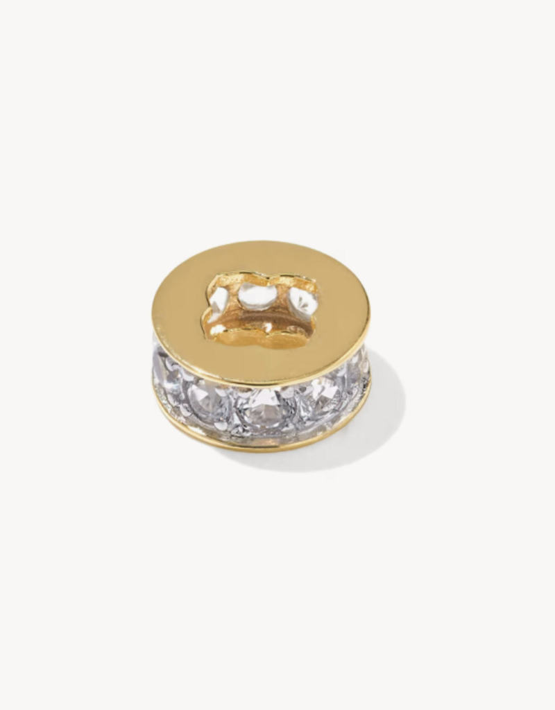 KENDRA SCOTT Pave Spacer Charm in White Topaz