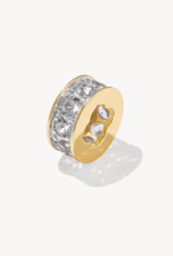 KENDRA SCOTT Pave Spacer Charm in White Topaz
