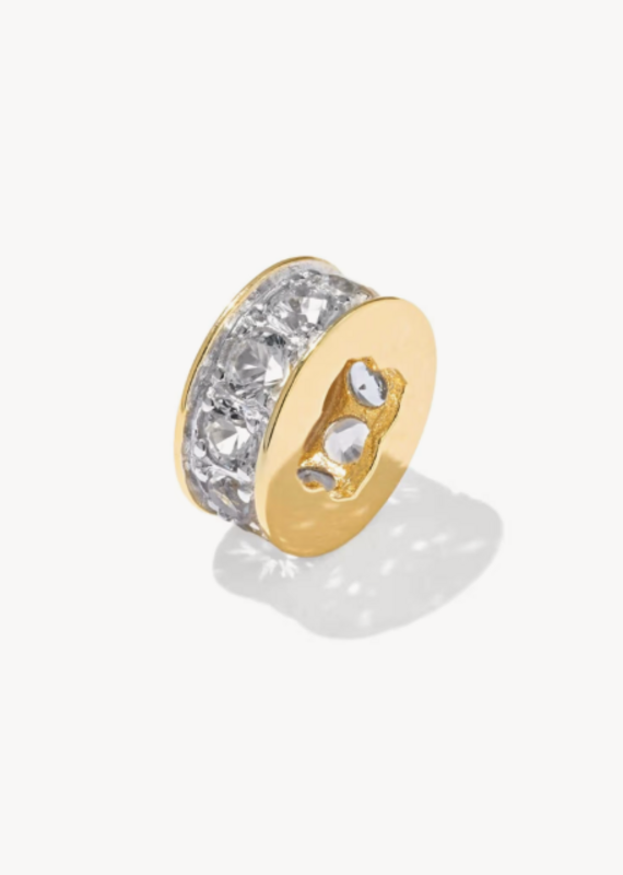 KENDRA SCOTT Pave Spacer Charm in White Topaz