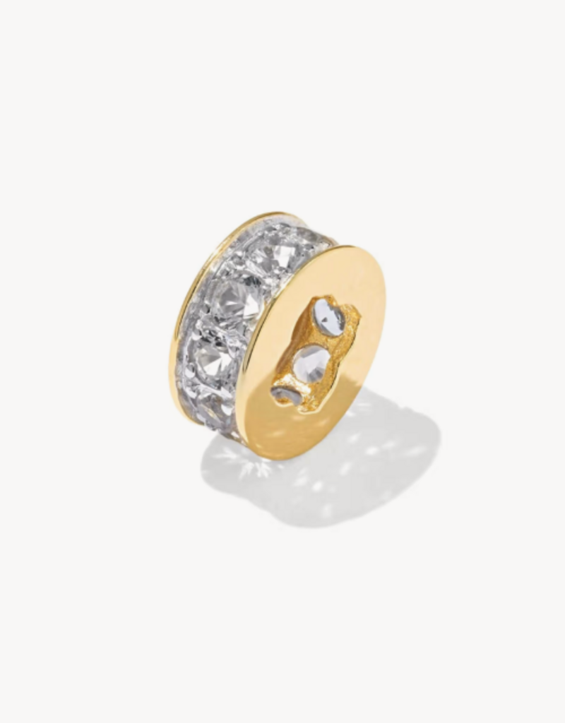 KENDRA SCOTT Pave Spacer Charm in White Topaz
