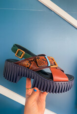 J.HOFFMAN'S Plia Juno Platform Sandal in Coffee