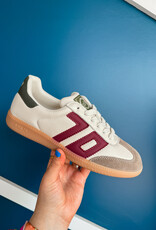 J.HOFFMAN'S Cloud Sneaker in Butter/ Wine