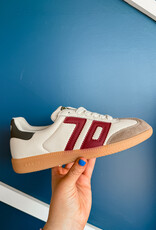 J.HOFFMAN'S Cloud Sneaker in Butter/ Wine