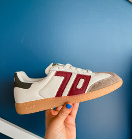 J.HOFFMAN'S Cloud Sneaker in Butter/ Wine