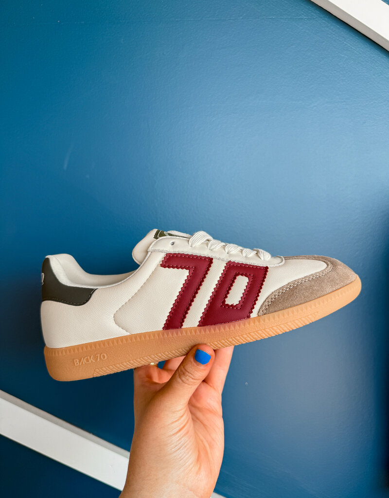 J.HOFFMAN'S Cloud Sneaker in Butter/ Wine