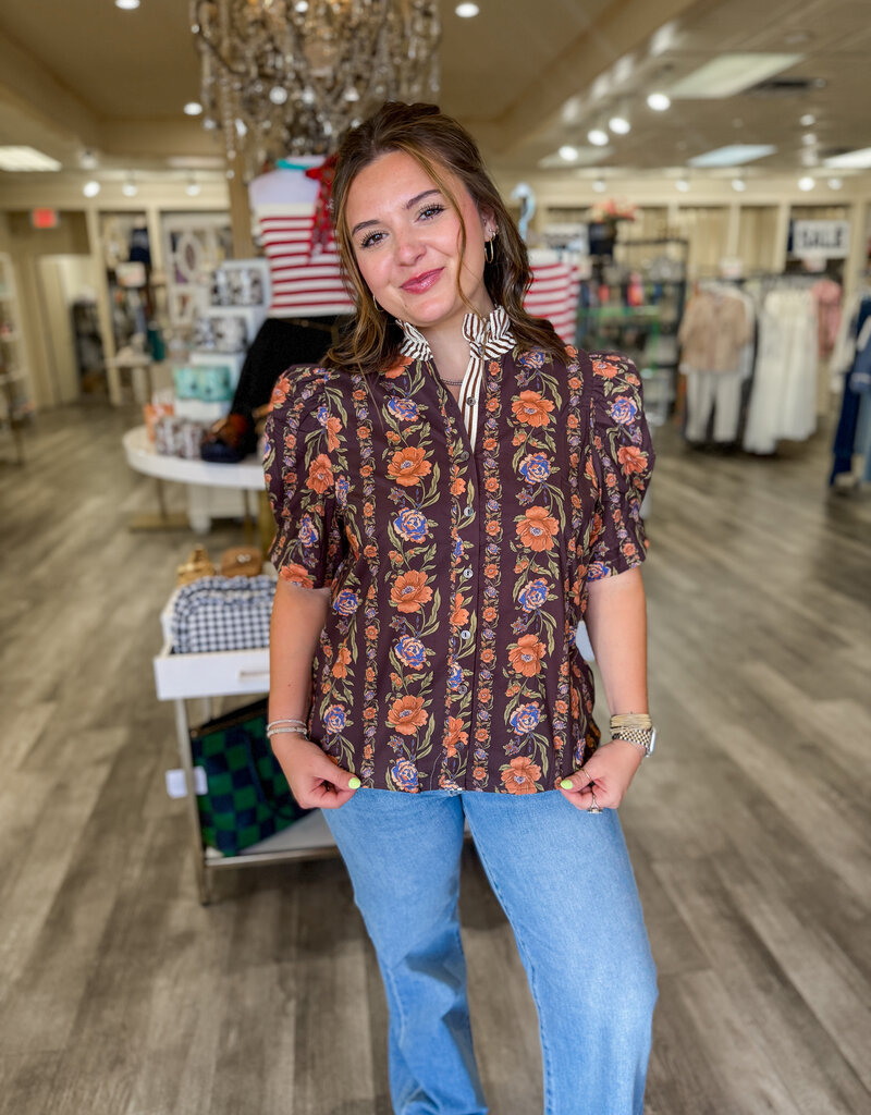 J.HOFFMAN'S Cash Top in Brown