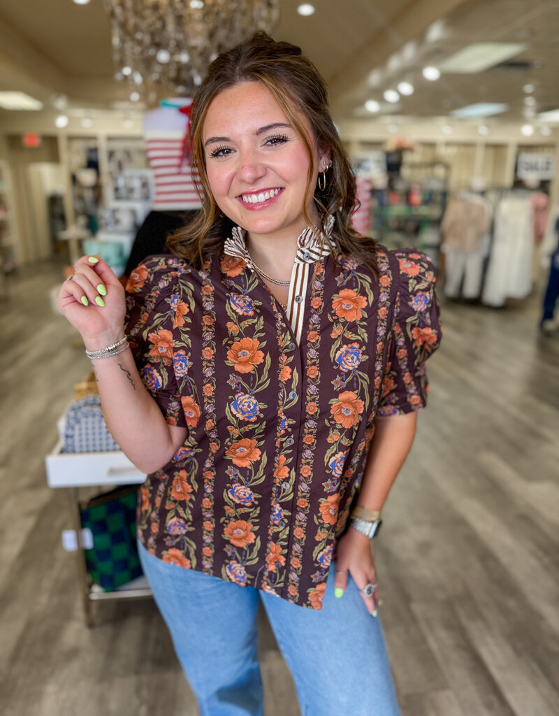 J.HOFFMAN'S Cash Top in Brown