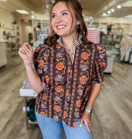 J.HOFFMAN'S Cash Top in Brown
