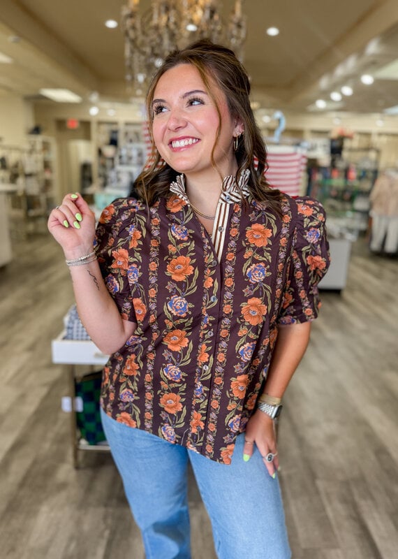 J.HOFFMAN'S Cash Top in Brown