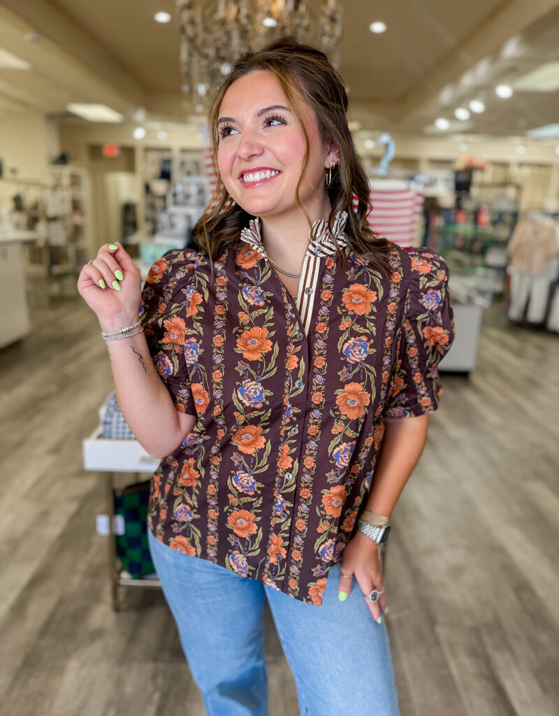 J.HOFFMAN'S Cash Top in Brown
