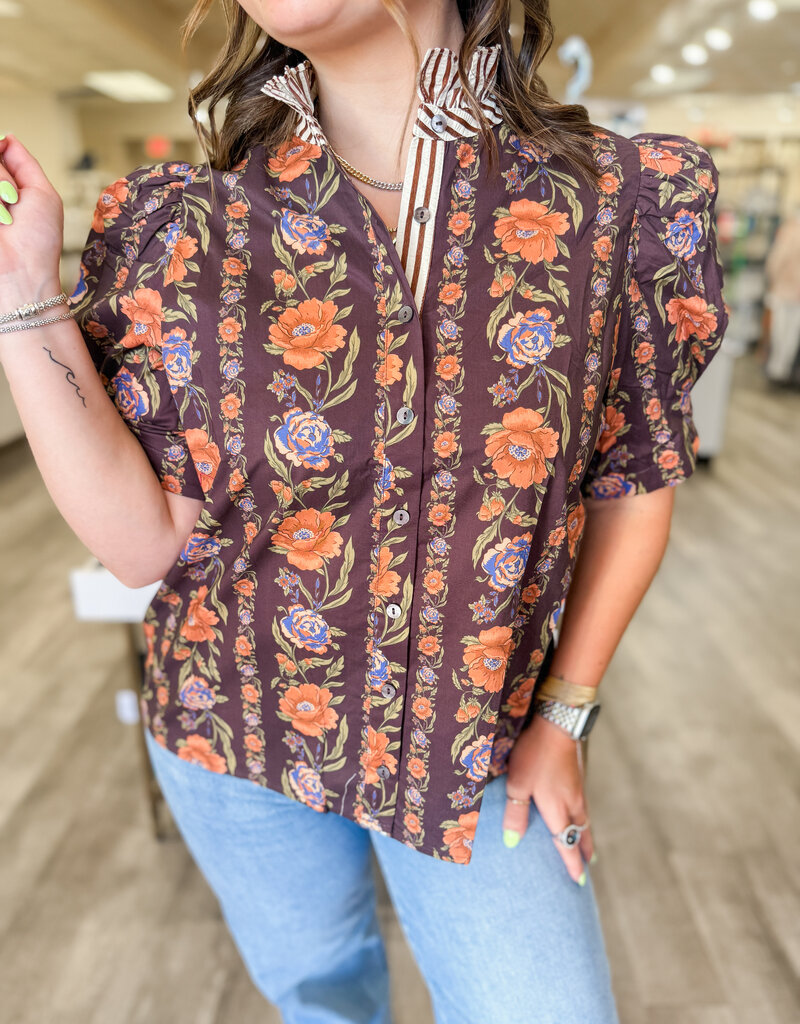 J.HOFFMAN'S Cash Top in Brown