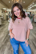 J.HOFFMAN'S Outlaw Top in Red Stripe