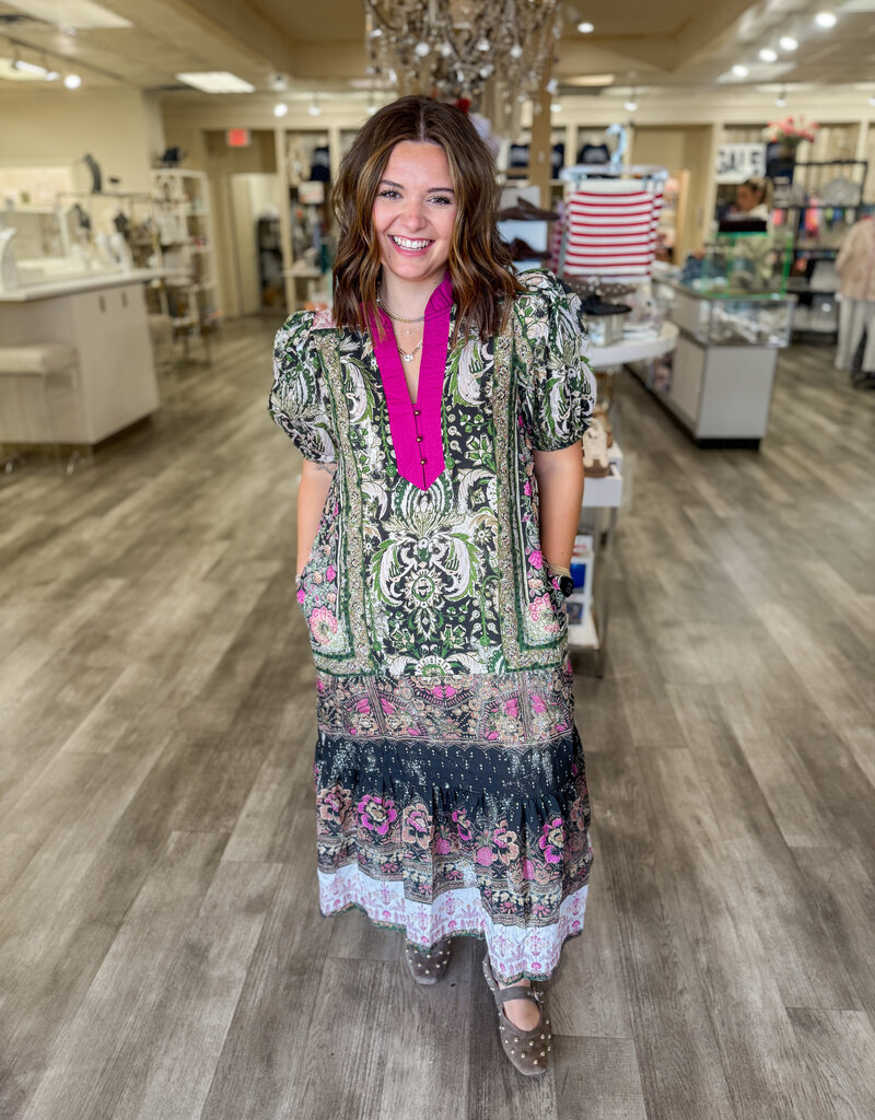 J.HOFFMAN'S Dani Dress in Green