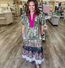 J.HOFFMAN'S Dani Dress in Green