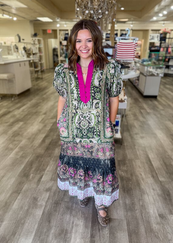 J.HOFFMAN'S Dani Dress in Green