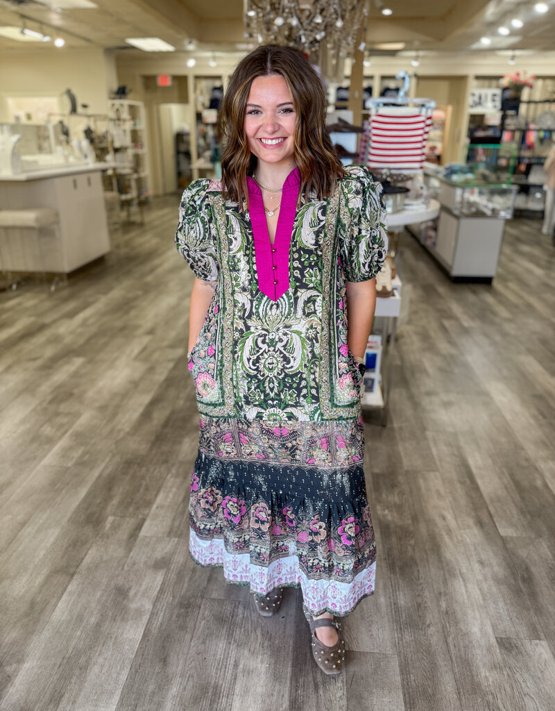 J.HOFFMAN'S Dani Dress in Green