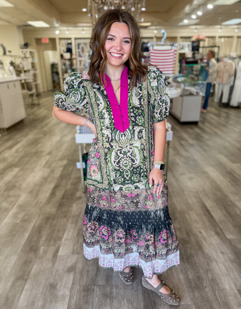 J.HOFFMAN'S Dani Dress in Green
