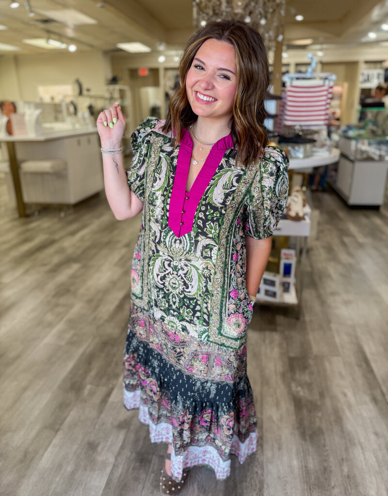 J.HOFFMAN'S Dani Dress in Green
