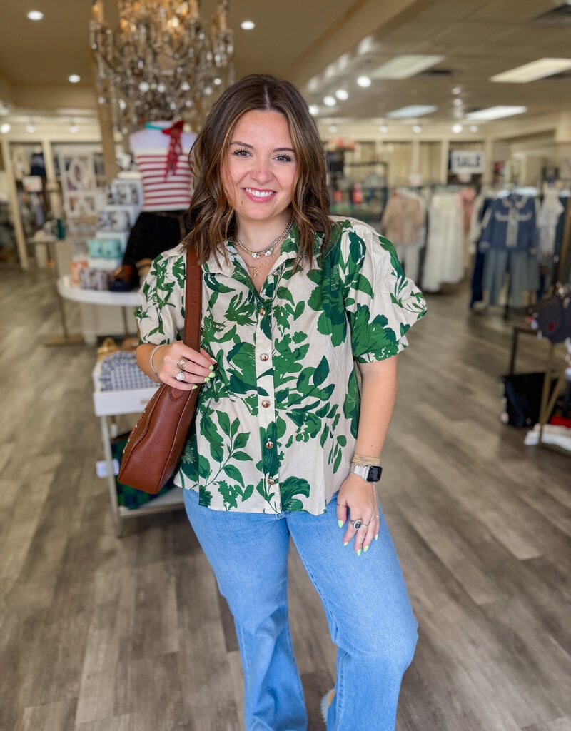J.HOFFMAN'S Olly Top in Olive
