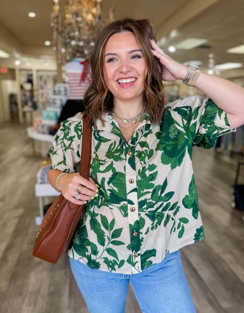 J.HOFFMAN'S Olly Top in Olive