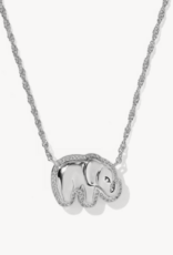 KENDRA SCOTT Elephant Pendant Necklace in Light Grey Mop