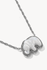 KENDRA SCOTT Elephant Pendant Necklace in Light Grey Mop