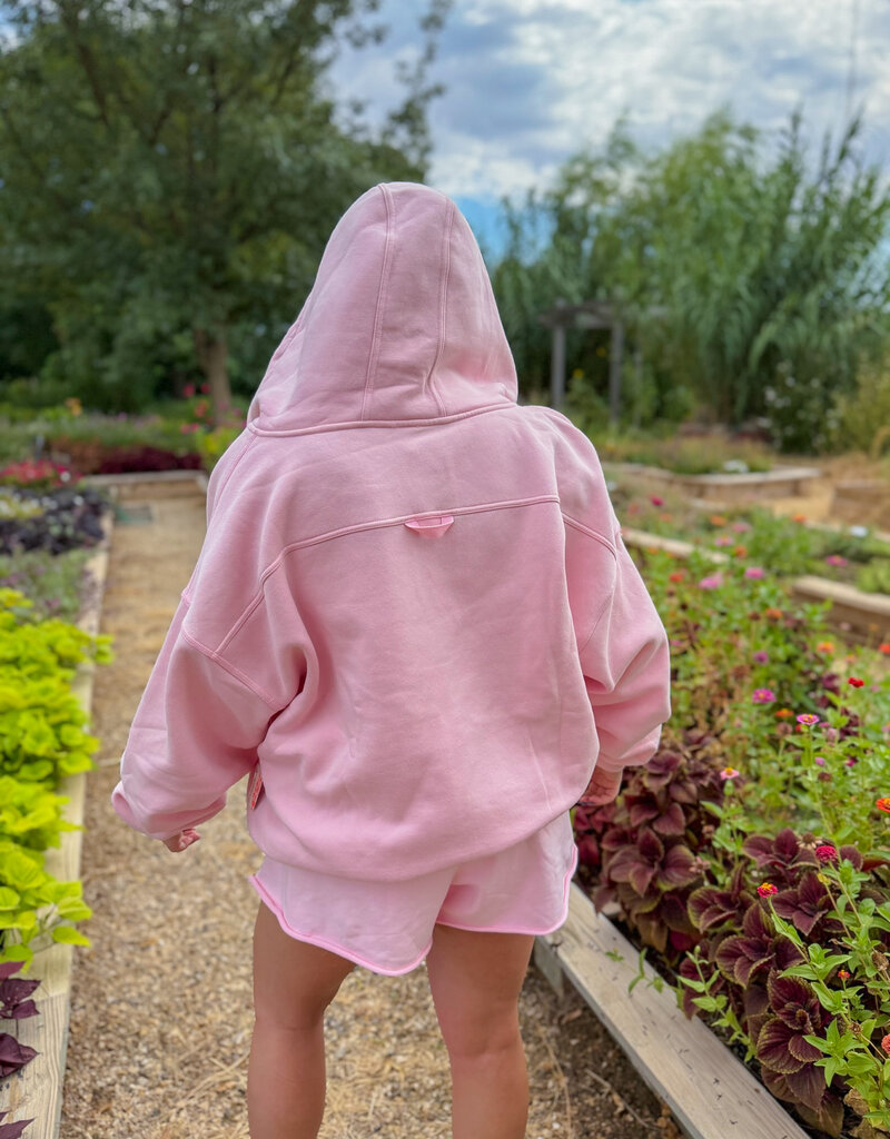 J.HOFFMAN'S FPM Final Call Zip Up Hoodie in Pinky Fuchcia